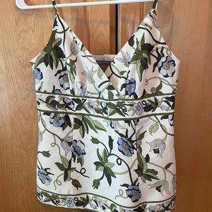 Ann Taylor Spaghetti Strap Floral Blouse